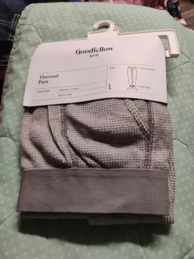 Goodfellow 196761571474 And Co Thermal Pant Size L Heather Gray