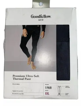 Goodfellow 490400413461 New And Co Premium Ultra Soft Thermal Pant Dark Heather 1pr Xxl