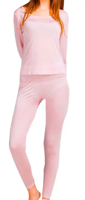 43237-118968 Grenasasilk Womens Standard Weight Classic Pink Large