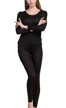 43390-128630 Grenasasilk Womens Silk Long Underwear Mulberry Johns Thermal Se