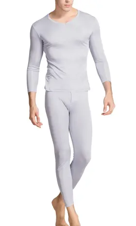 B07l3kxf5g Grenasasilk Mens Silk Long Johns Mulberry Underwear V-neck Breathable Thermal