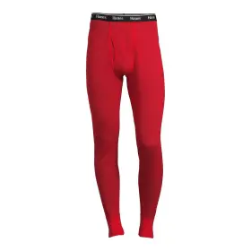 Hanes 058185884687 Originals Mens Raschel Reversible Knit Thermal Pant Bottom Red Size Large