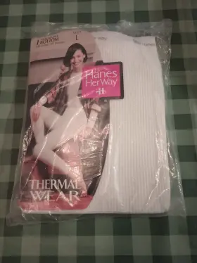 Hanes 075338869971 Vintage New 1997 Her Way Thermal Wear Bottom Women S Size Large Hip 40-42