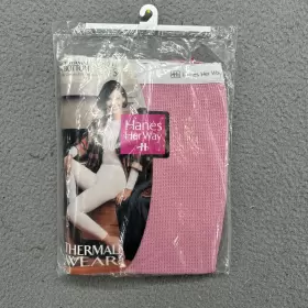 Hanes 075338908892 Vtg 1997 Her Way Thermal Wear Purple Waffle Knit Bottom Womens Size S New