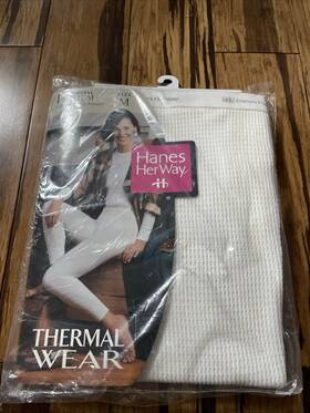 Hanes 075338966915 Vintage New 1997 Her Way Thermal Wear Bottom Women S Size M Rn#15763