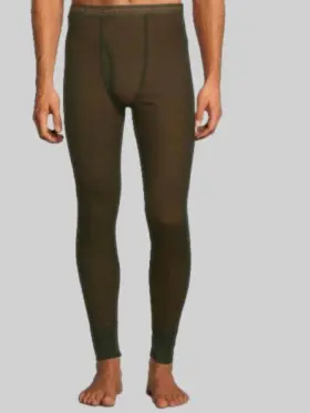 122108 Hanes Tagless Mens Army Green Thermal Pant Size 2xl 46-48 Inch