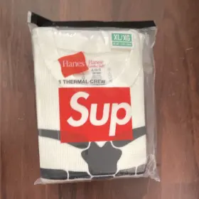 Fw25a29 Hanes Supreme X Skeleton Bones Thermal Long Sleeve Xl White Ds Fw25