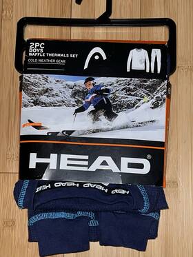 Head 636458177669 Boys Waffle Thermals Set. Cold Weather Gear Size 6/7
