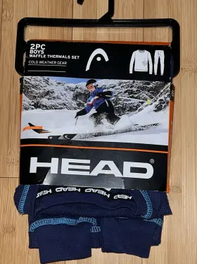 Head 636458177669 Boys Waffle Thermals Set. Cold Weather Gear Size 6/7