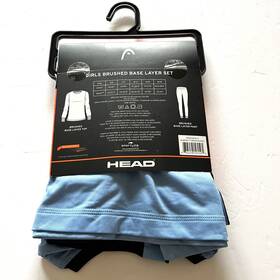 Head 636458195595 2 Pc Girls Brushed Base Layer Pant Shirt Size 8/10