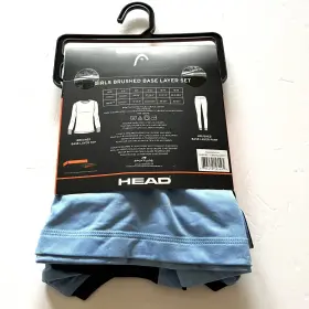 Head 636458195595 2 Pc Girls Brushed Base Layer Pant Shirt Size 8/10