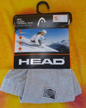 Head 636458487423 New 1pc Ladies Thermal Pant Cold Weather Gear Grey Size Small