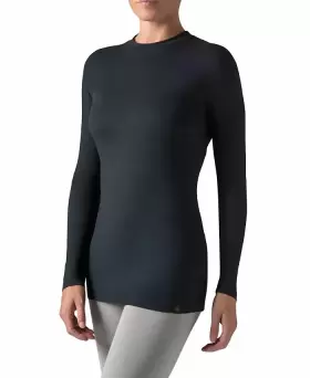 Heat Holders 886590038247 Lite Womens X-warm Thermal Base Layer Top Black Size Large