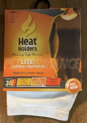 Heat Holders 886590038360 New White Lite Thermal Underwear Women S L Long Pants