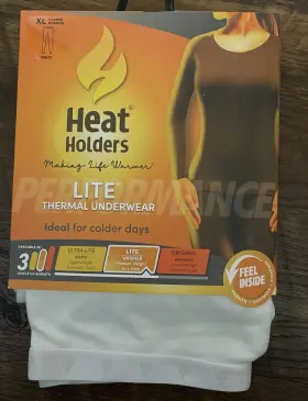 Heat Holders 886590038377 New White Lite Thermal Underwear Women S Xl Long Pants