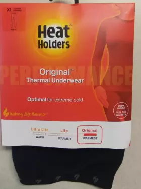 Heat Holders 886590044934 Womens Original Thermal Underwear Pants. Black Color Size Xl