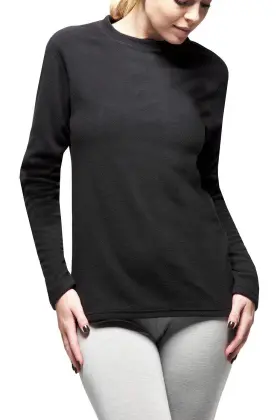 Hhl03822 Heat Holders Womens Lite Base Layer Tops Black/s