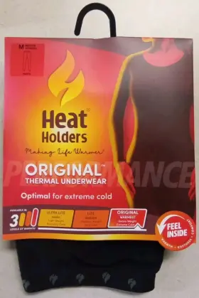 Hhl04491 Heat Holders Womens Original Thermal Underwear Pants. Black Color Size Medium