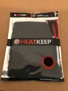 Heatkeep 645618259183 Leggings Mens Xl 40-42 New Smooth Black Base Layer Pant Thermal