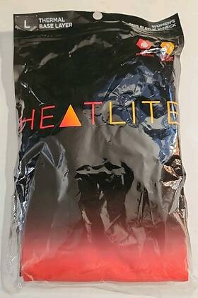 Heatlite 820373727973 New Thermal Base Layer Womens Large Red V-neck
