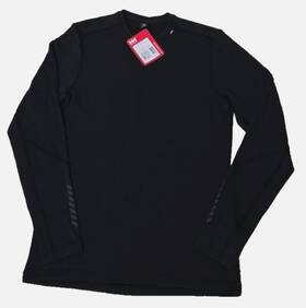 Helly Hansen 040056452159 Lifa Merino Midweight Crew 2in1 Base Layer Menft S Black Nwt
