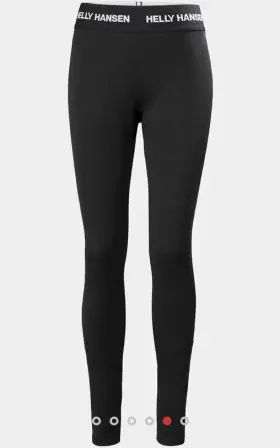 Helly Hansen 040056455358 Hanson Lifa Merino Midweight Pants Base Layer Women S Sz Xs Black Nwt 100