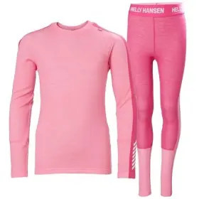 Helly-hansen 040059261130 Junior Unisex Lifa Merino Midweight Set 068 Sugar Pink 12