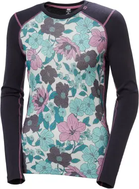 49379-660 Helly Hansen Helly-hansen W Lifa Merino Midweight Graphic Crew Base Layer Top Thermal Sh