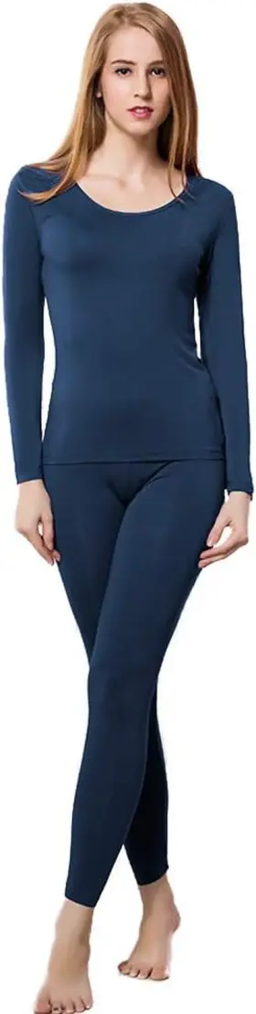 Herobiker 744110277852 Thermal Underwear Women Ultra-soft Set Base Layer Top And Bottom Long Jo