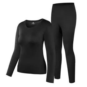 Herobiker 799670785606 Womens Thermal Underwear Set Ultra Soft Shirt Long Johns T