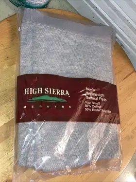 High Sierra 402037302902 Vintage 1990 S Nos Mens Heavyweight Thermal Pants Long Underwear