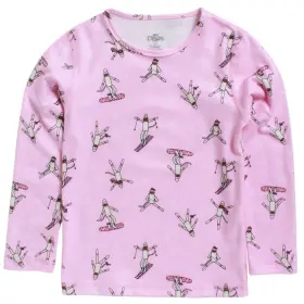 Hot Chillys 067205603467 Nwt Youth Velvet Fleece Base Layer Top Color Pink Size 2xl