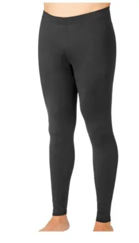 Hot Chillys 614996570005 Mens Micro Elite Chamois Ankle Tight Midweight Base Layer Black Xl