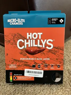 Hot Chillys 614996584651 Womens Micro-elite Chamois Tights Size Xl Black Base Layer Stretch