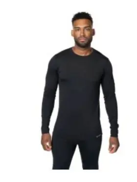Hot Chillys 614996666753 Mens Micro Elite Chamois Crewneck Top Midweight Fit Base Layer Large