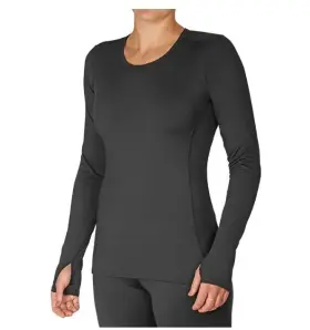 00614996675601 Hot Chillys 614996675601 Womens Micro Elite Chamois Crewneck Top Midweight Base Layer Size S