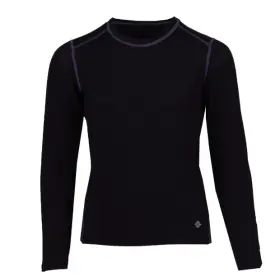 Hot Chillys 614996715710 Nwt Black Youth Crew Neck Base Layer Performance Top Size Medium
