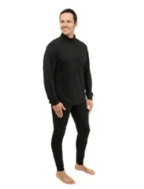 Hot Chillys 614996920169 Men Peachskins Solid Zip-t Lightweight Relaxed Fit Base Layer Small