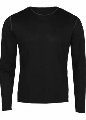 B5ceabc3-86b Hot Chillys Nwot Mens Pepper Bi-ply Thermal Base Layer Top Black Size L