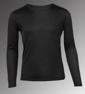 Hc810 Hot Chillys Youth Pepper Skins Crewneck Black Size Medium