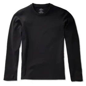 Hc9551 Hot Chillys Micro-elite Chamois Crewneck Top - Youth Small / Black