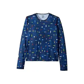 Hc9856p Hot Chillys Youth Kid Sze Small 6-8 Midweight Base Layer Crew Top Winter Ski Nwt