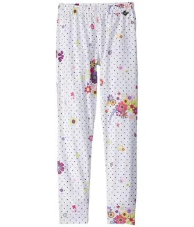 L9921 Hot Chillys Girls White Multi Floral Midweight Print Bottom Size Xl