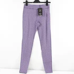 Ibex 840235261636 Woolies Pro Tech Bottom Base Layer In Purple Haze Stripe - Womens Size M