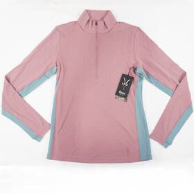 Ibex 840235263067 Woolies 250 1/4 Zip Merino Wool Base Layer Top In Mauve Womens Size M