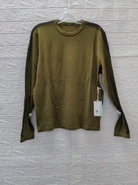 Fw23 Ibex New Mens Woolies 250 Crew Olive Kesin-size Large Us