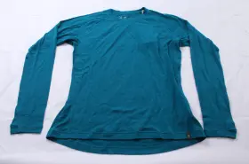 W-ls0012 Ibex Womens Woolies Pro Tech Crew Base Layer Cd4 Lake Effect Size Xl Nwt