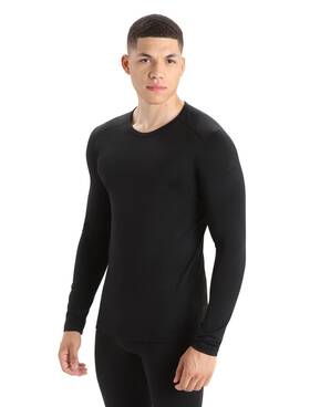 Icebreaker 104365001 Mens Merino 200 Oasis Long Sleeve Crewe Thermal Top