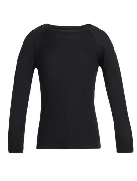 104501001 Icebreaker Kids Merino 200 Oasis Long Sleeve Crewe Thermal Tops