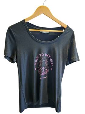 Icebreaker 195440574928 Womenstech Lite Ii Ss Scoop Tee Canopy Camper Size Large